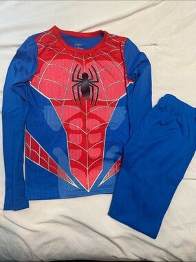 Blue & Red Spider-Man Kids Cold Weather Wear Top and Pants